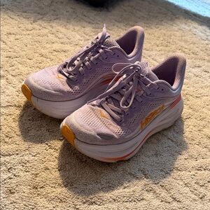 Hoka Women's Lavender and Orange Athletic Shoes